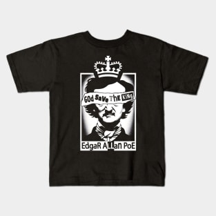 Edgar Allan Poe God Save The King Kids T-Shirt